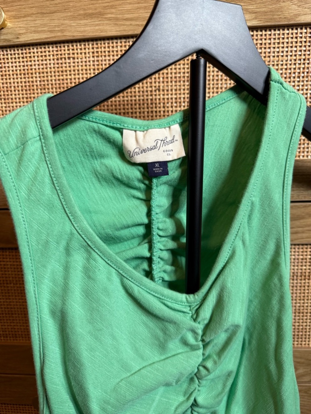 Universal Thread Seafoam Green Ruched Tank Top - Picture 5 of 5